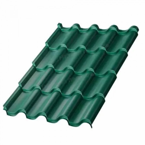 Металлочерепица Монтерроса NormanMP-0.5 цвет RAL 6005