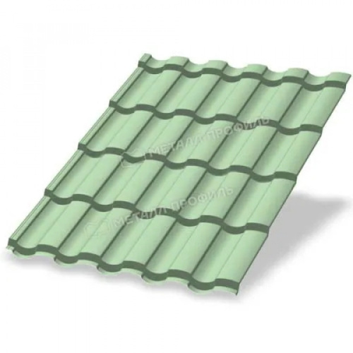 Металлочерепица Монтекристо NormanMP-0.5 цвет RAL 6019