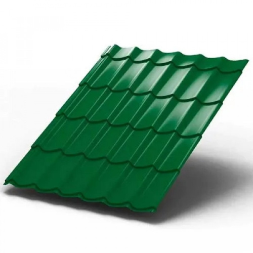 Металлочерепица МП Ламонтерра ПЭ-0.45 цвет RAL 6002