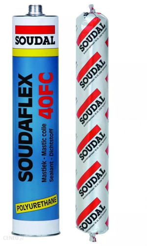 Клей-герметик полиуретановый "Soudal" Soudaflex 40FC белый 600 мл