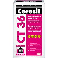 Штукатурка Ceresit CT36 защитно-отделочнаяполименирал.под окр. (структурная 1мм)