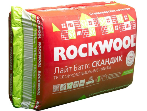 Плита ЛАЙТ БАТТС СКАНДИК 800х600х100 (0,288м3) 2,88м2
