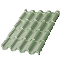 Металлочерепица МП Ламонтерра PURMAN-0.5 цвет Tourmalin