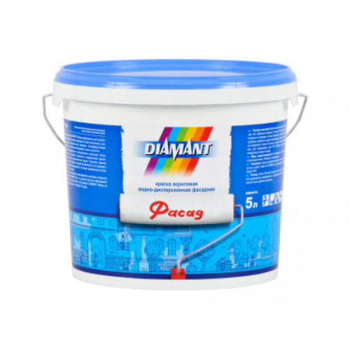 Краска акриловая белая Диамант Фасад