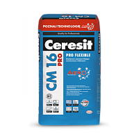 Клей для плитки эластичный Ceresit CM 16 PRO 20 кг, (Польша) Клей для плитки эластичный Ceresit CM 16 PRO 20 кг, (Польша)