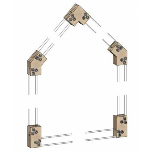 Коннекторы для сборки барнхауса FINHA V100