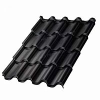 Металлочерепица Монтерроса VikingMP-0.45 цвет RAL 9005