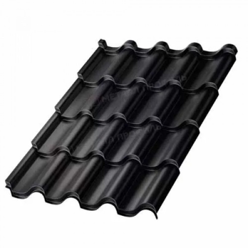 Металлочерепица Монтерроса VikingMP-0.45 цвет RAL 9005