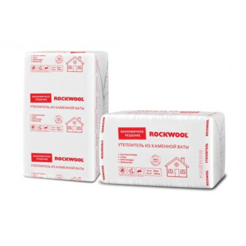 Плиты минераловатные РОКВУЛ ЭКОНОМ 1000х600х50 (0,24 м.куб.)