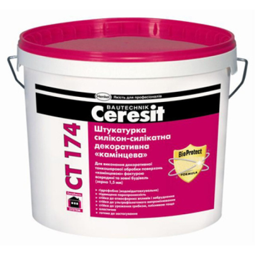 Ceresit СТ 174 Защитно-отделочная штукатурка "камешковая" 25 кг
