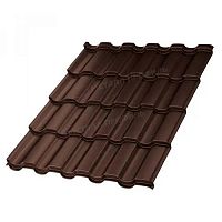 Металлочерепица Монтекристо VALORI-0.5 цвет Brown