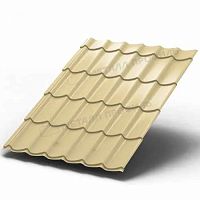 Металлочерепица МП Ламонтерра NormanMP-0.5 цвет Слоновая кость