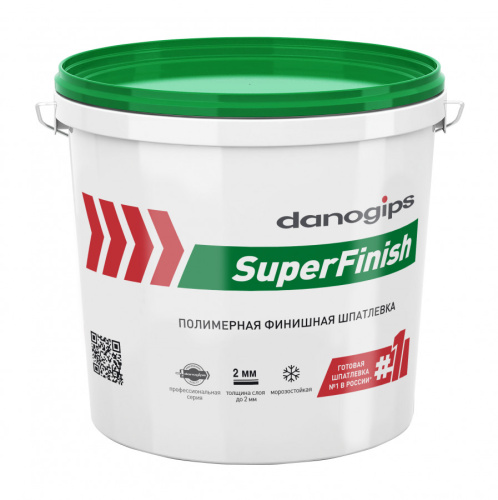 Шпатлевка готовая финишная Danogips SuperFinish 28 кг