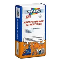 Штукатурка Диамант 200 "Под валик" серая 25 кг