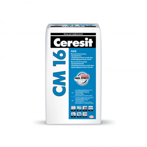 Клей для плитки высокоэластичный Ceresit CM 16 25 кг