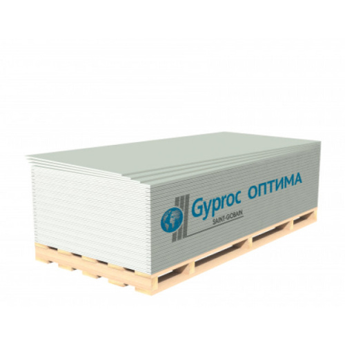 Гипсокартон влагостойкий Gyproc Aqua Optima 2700х1200х12,5 мм