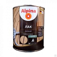 Лак АУ Alpina Лак палубный шелковисто-матовый, бесцветный 0,75 л /0,67 кг