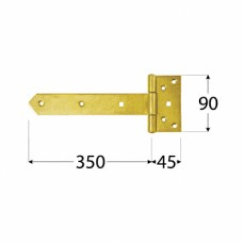Петля воротная 350x45x90x3,0мм